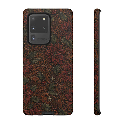Tooled Poinsettia Tough Case