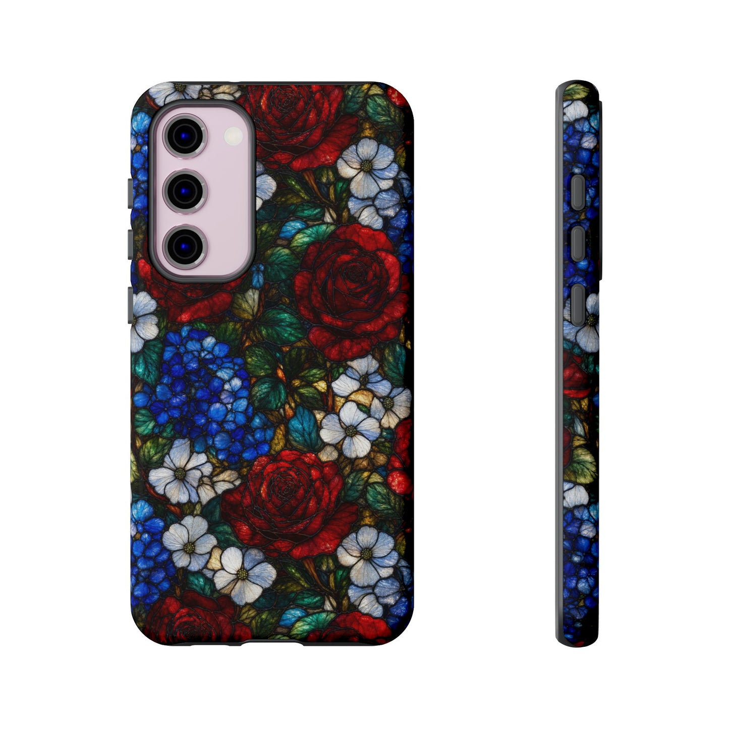 Patriotic Floral Glass Tough Case