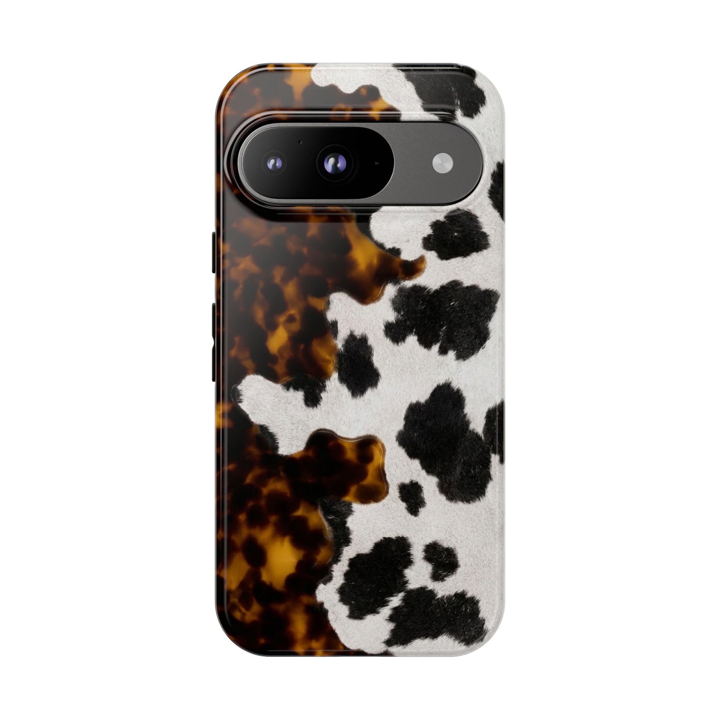 Tortoiseshell + Cowhide Tough Case