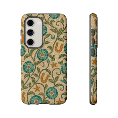 Turquoise Horseshoe Mosaic Tough Case