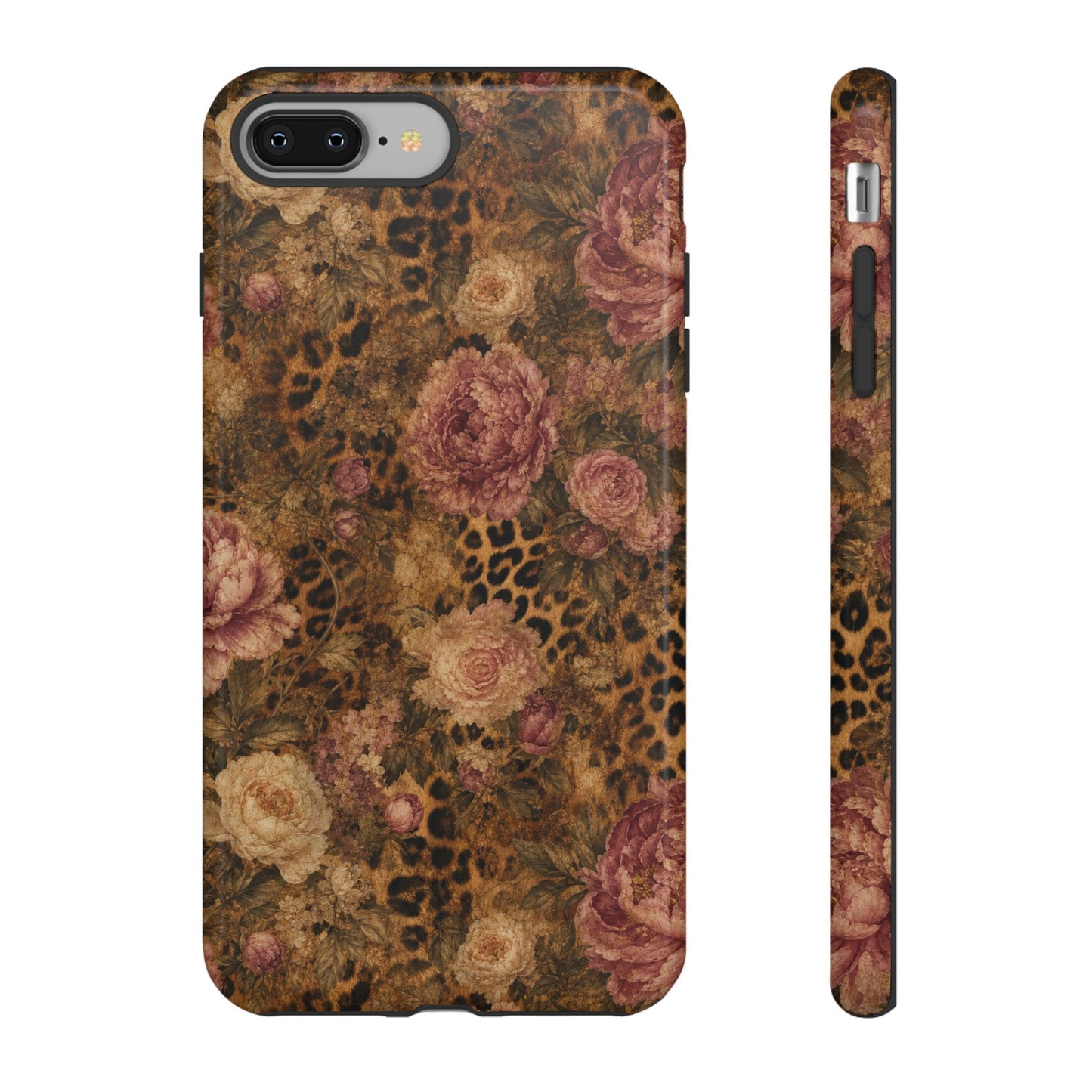Leopard Floral Tough Case