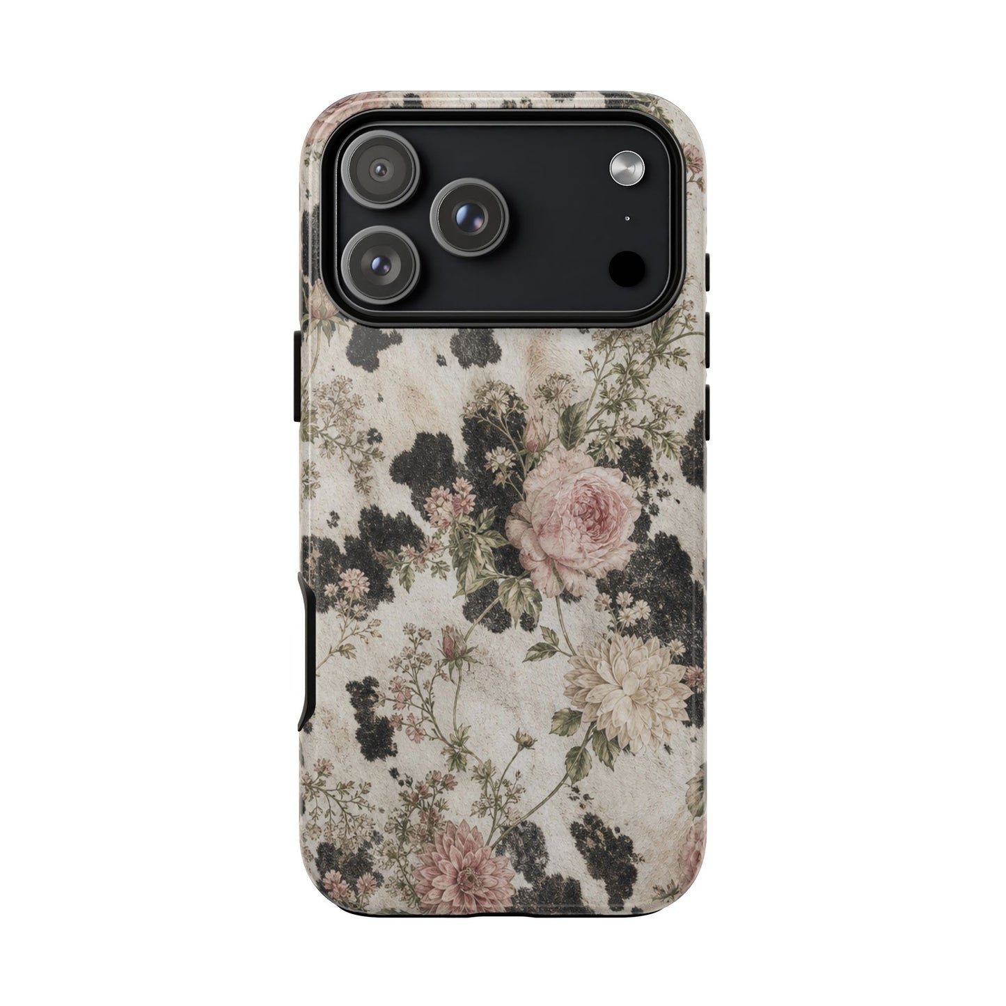 Floral Cowhide Tough Case