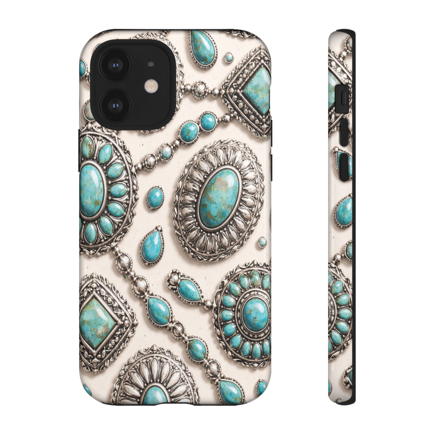 Turquoise Silver Concho Tough Case