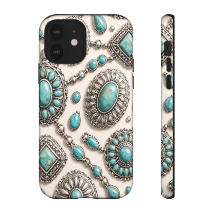 Turquoise Silver Concho Tough Case