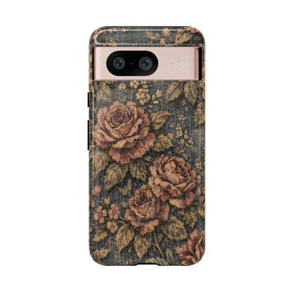 Denim Blooms Tough Case