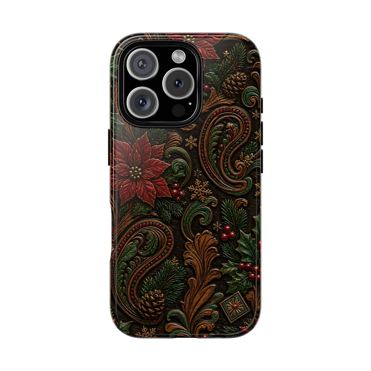 Carved Christmas Paisley Tough Case
