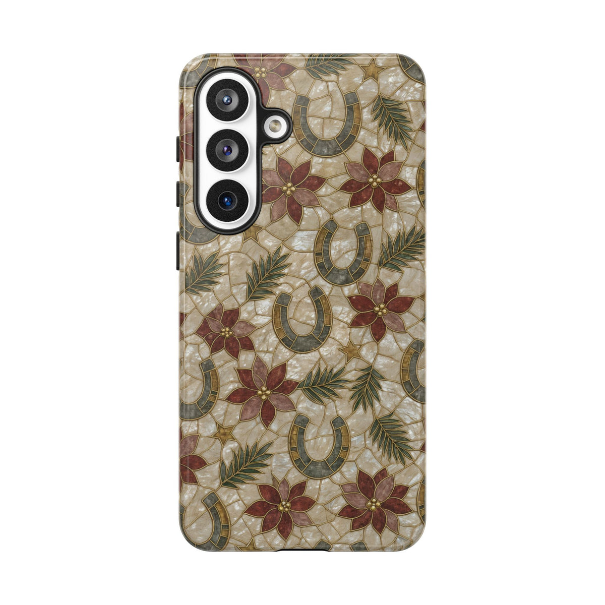 Pearl Horseshoe Poinsettia Tough Case