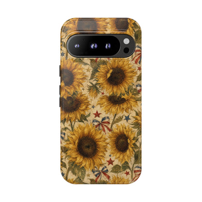 Patriotic Sunflowers Tough Case