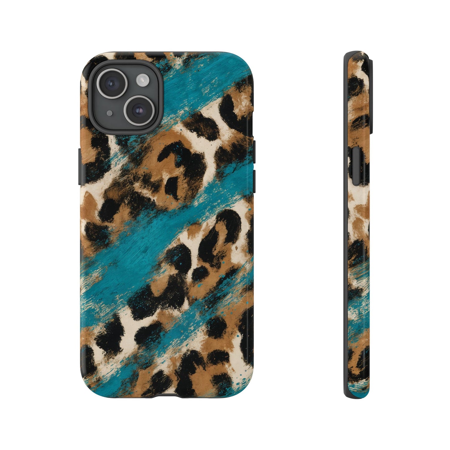 Turquoise Leopard Tough Case