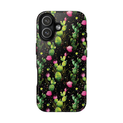Neon Cactus Tough Phone Case