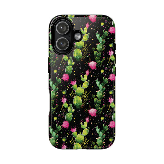 Neon Cactus Tough Phone Case