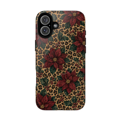 Leopard Poinsettia Magnetic Case