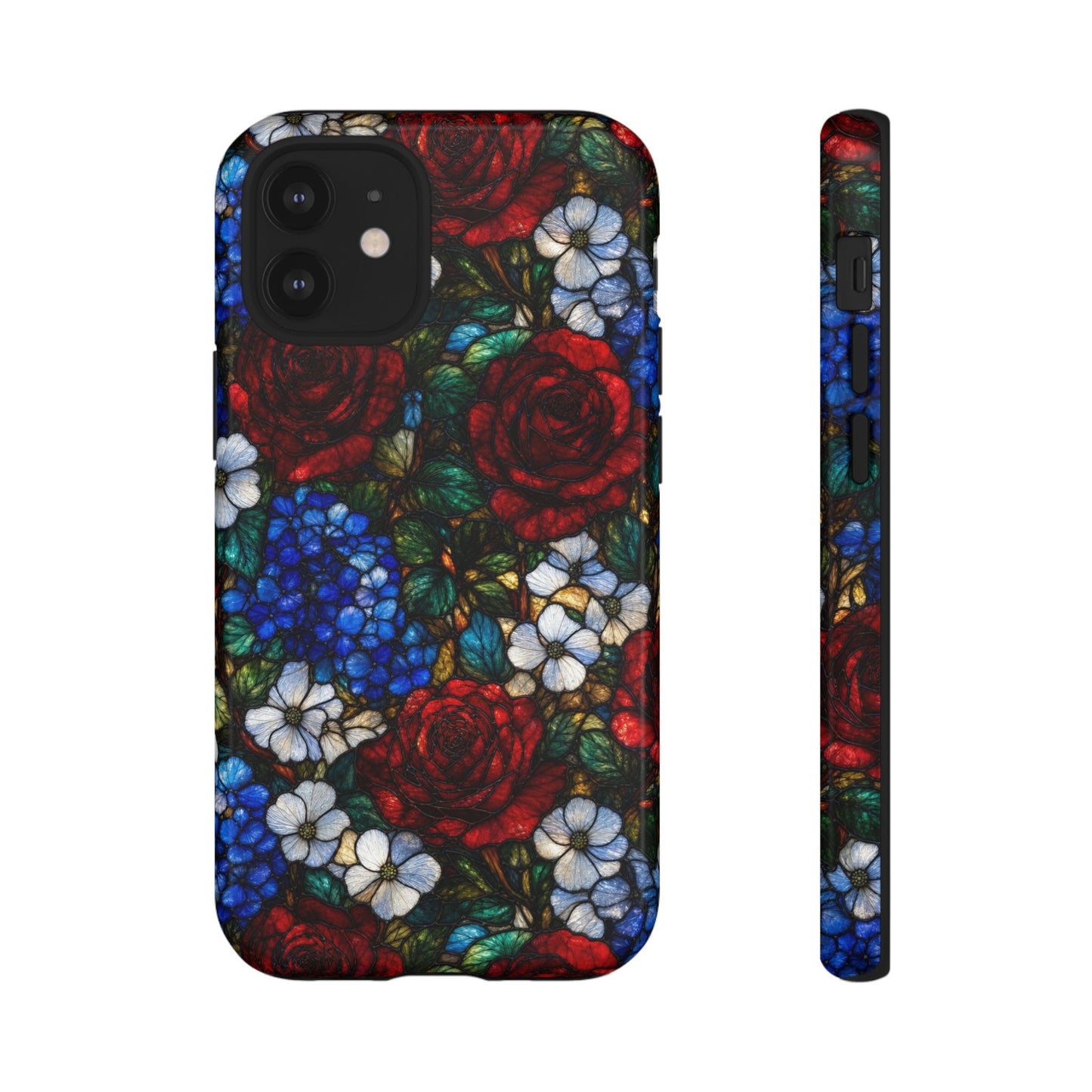 Patriotic Floral Glass Tough Case