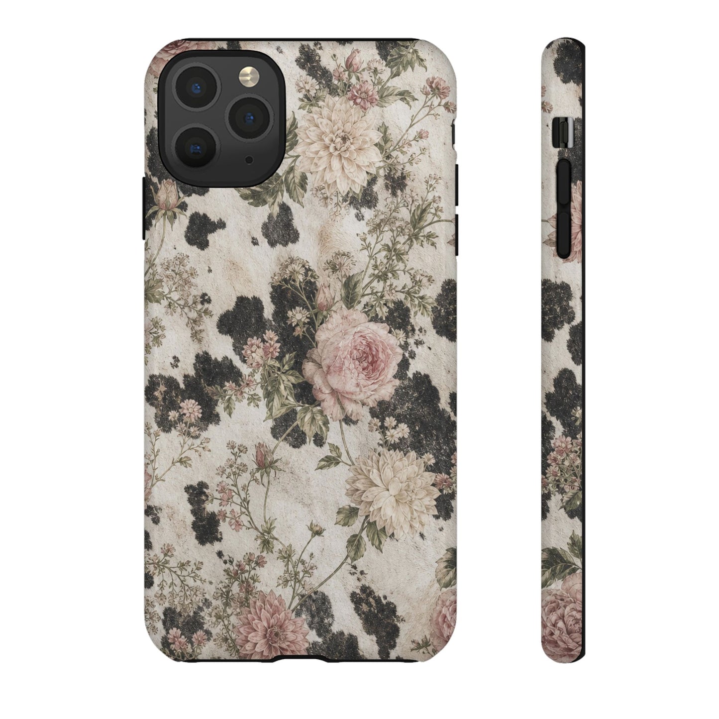Floral Cowhide Tough Case
