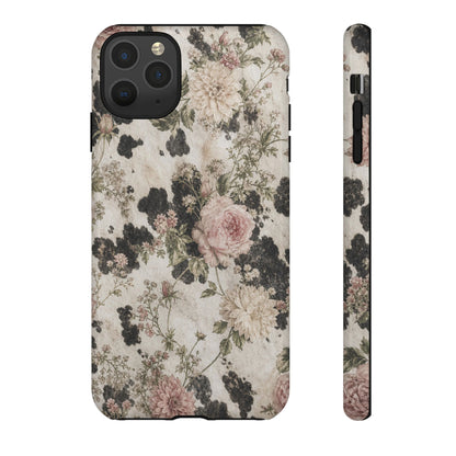 Floral Cowhide Tough Case