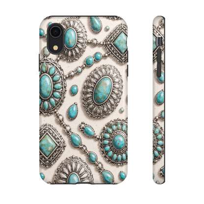 Turquoise Silver Concho Tough Case
