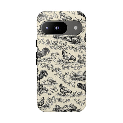 Toile Chickens Tough Case