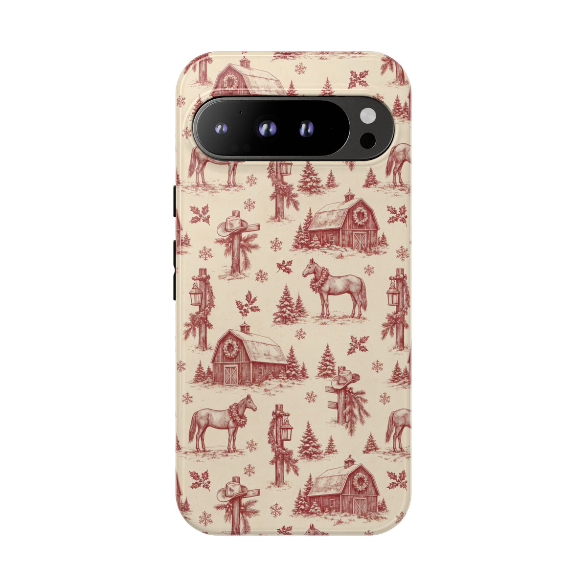 Christmas Toile Tough Case