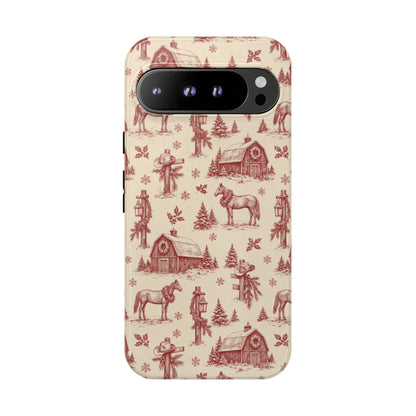 Christmas Toile Tough Case