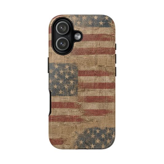 Burlap Flag Tough Case