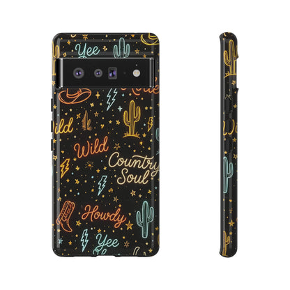 Neon Western Script Tough Case