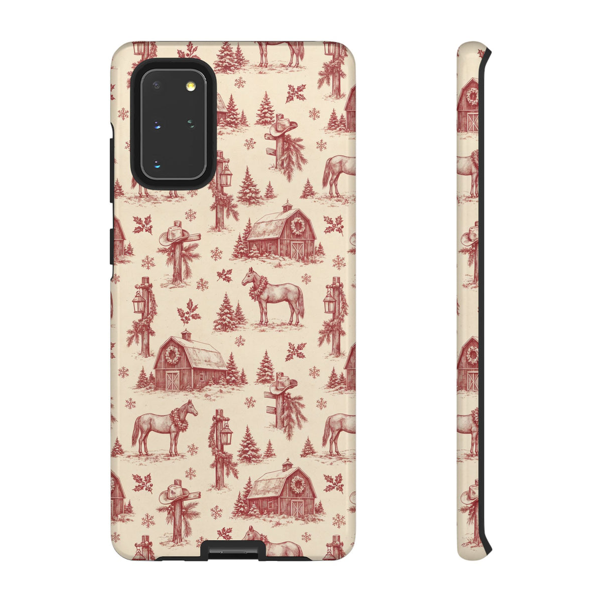 Christmas Toile Tough Case