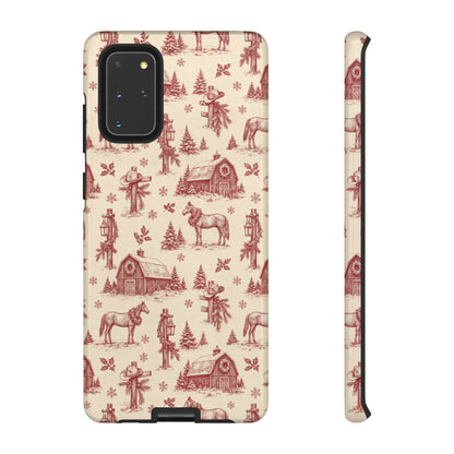 Christmas Toile Tough Case