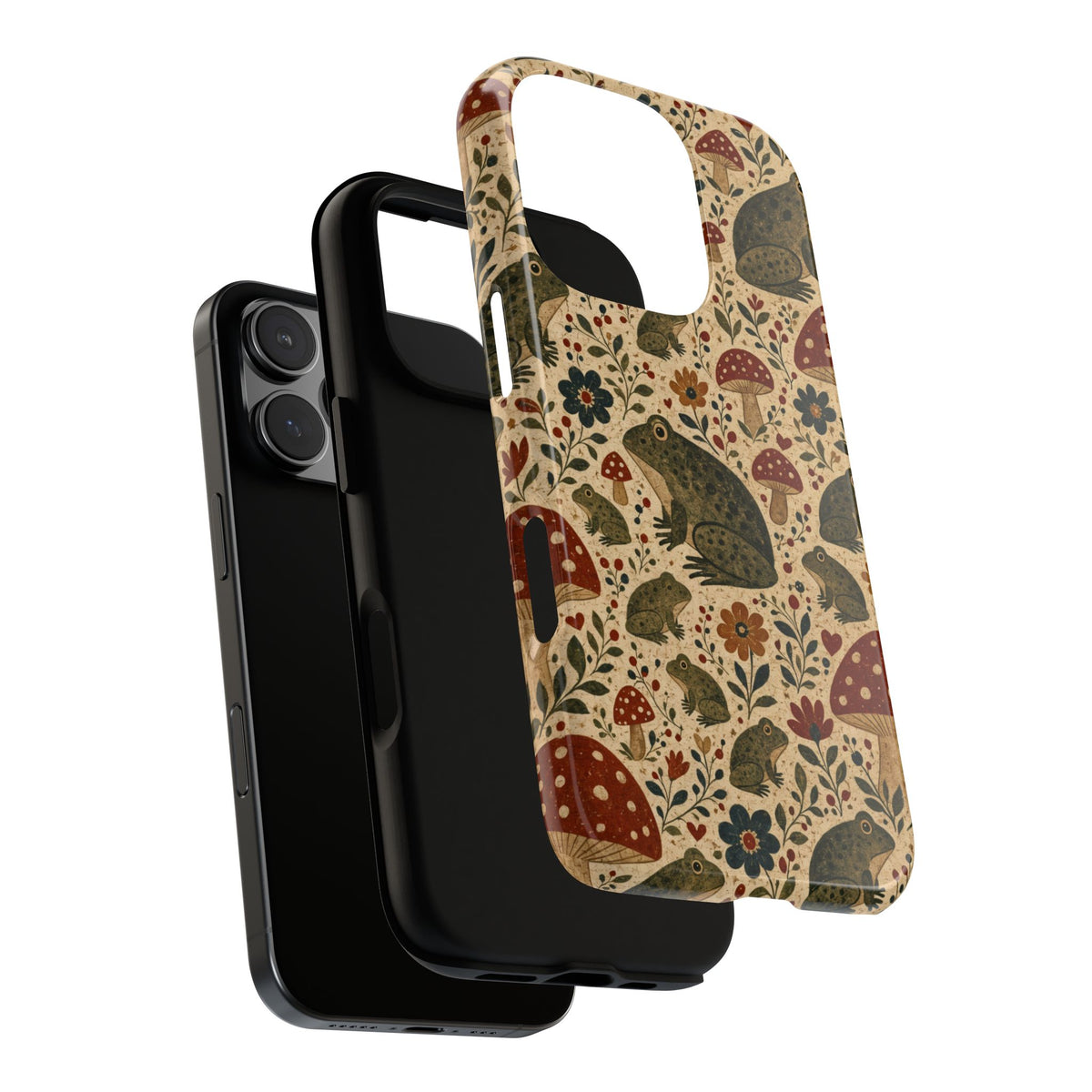 Folk Frog Toadstool Tough Case