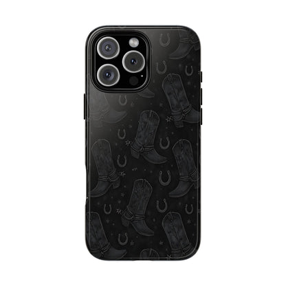 Western Noir Boots Tough Case