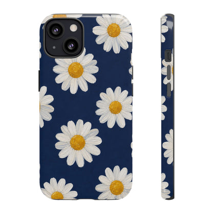 Navy Daisy Tough Case