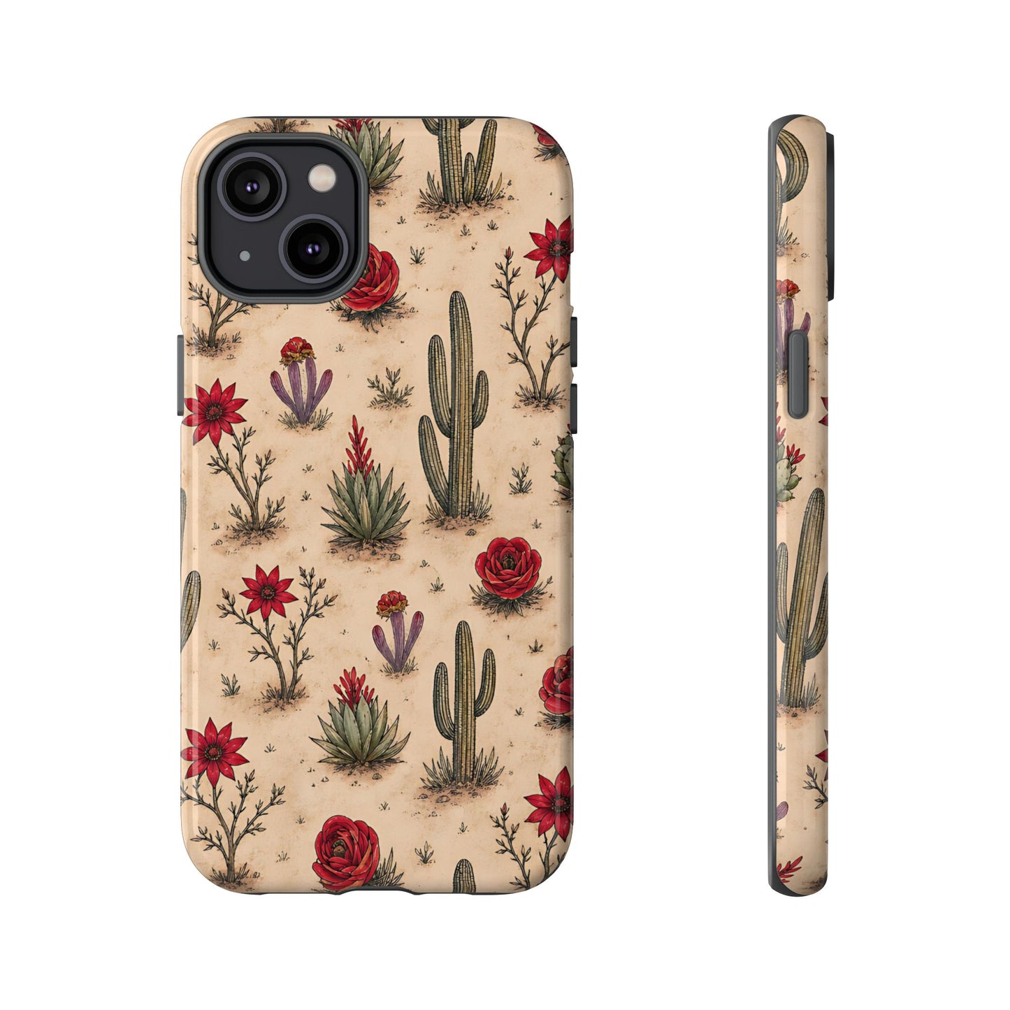 Red Bloom Desert Tough Case