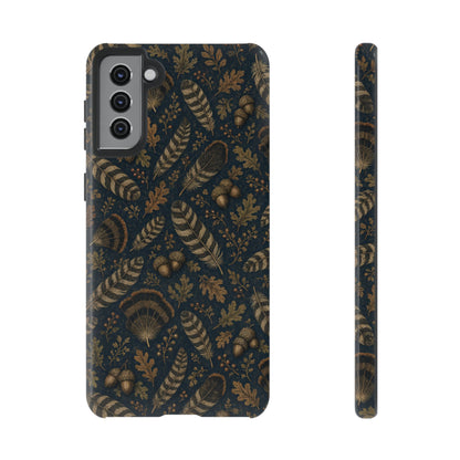 Navy Feathers Tough Case