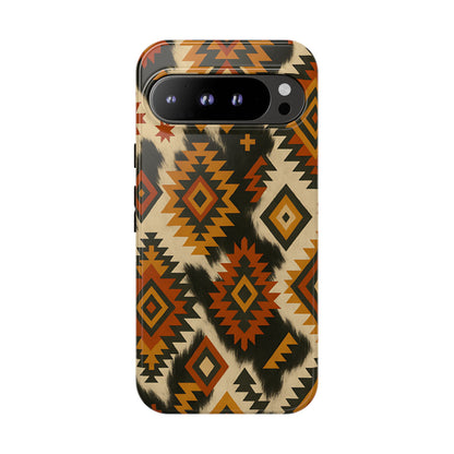 Desert  Aztec + Cowhide Tough Phone Case