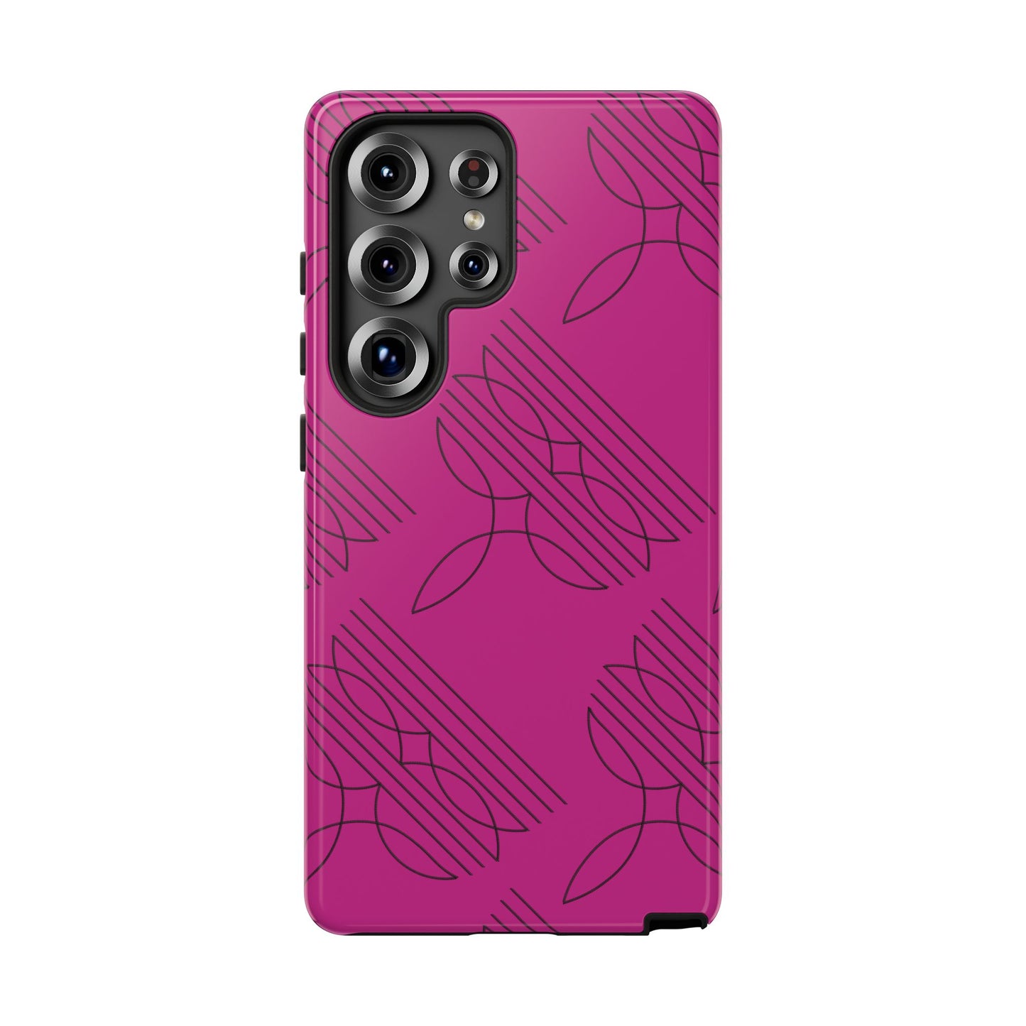 Boot Stitch Pattern Tough Phone Case-Pink