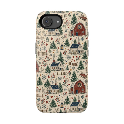 Snowy Farmstead Tough Case
