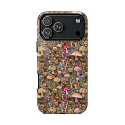 Pink Mushroom Tough Phone Case