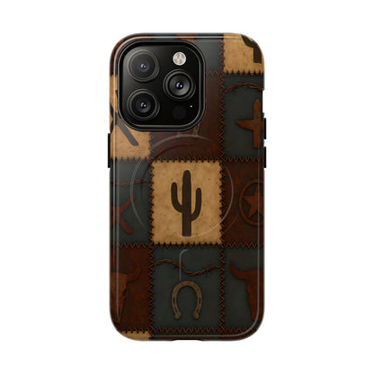 Western Icon Quilt Magnetic Case