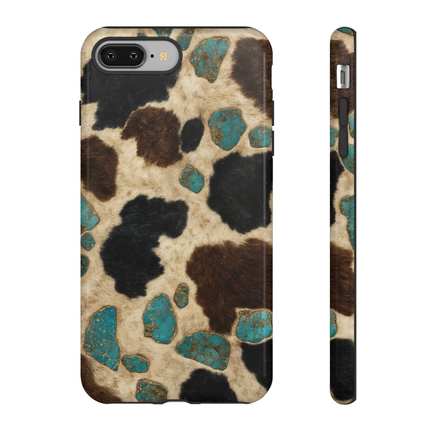 Turquoise Cowhide Tough Case