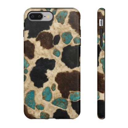 Turquoise Cowhide Tough Case