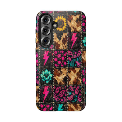 Neon Patchwork Tough Case