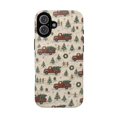 Red Truck Tree Farm Magnetic Case