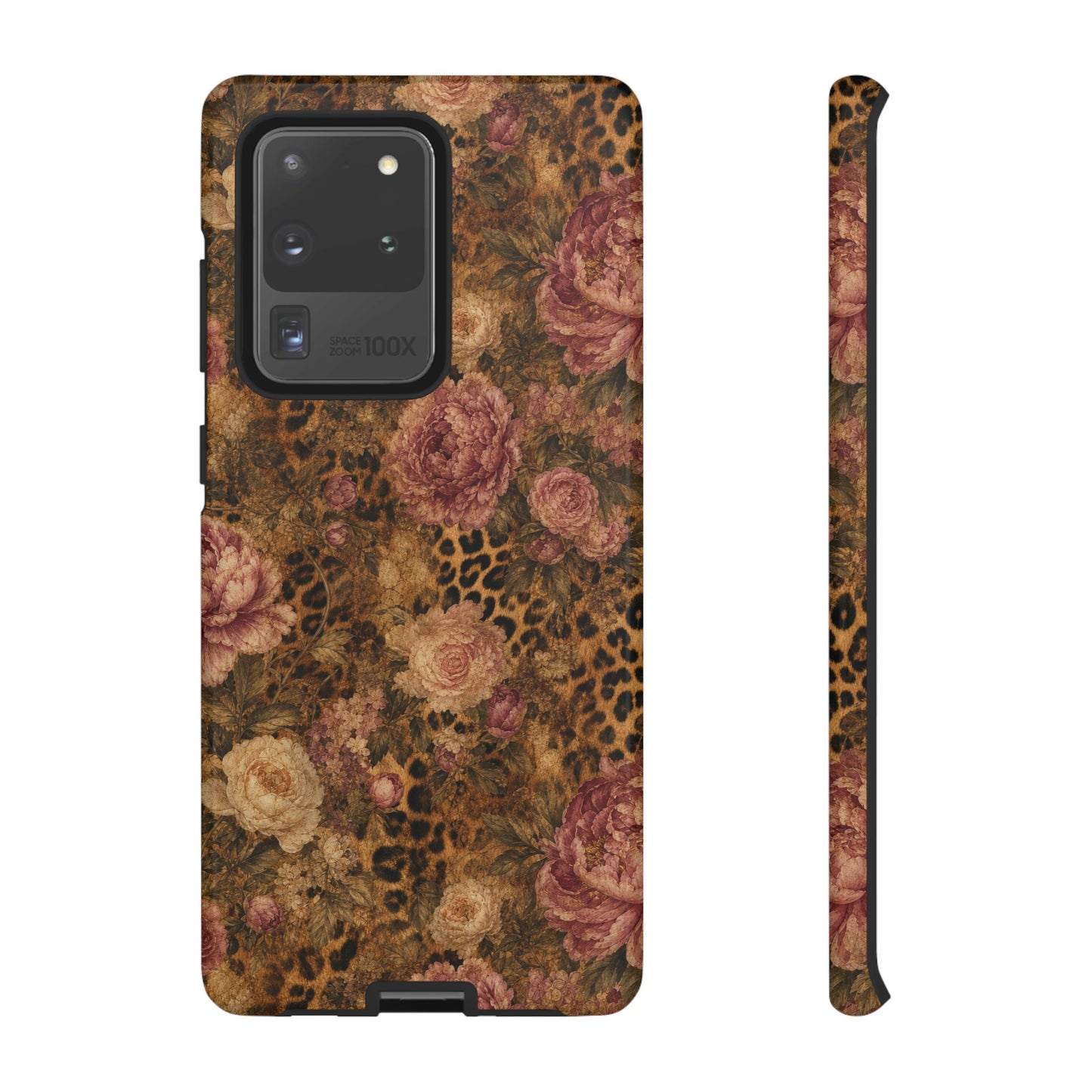 Leopard Floral Tough Case