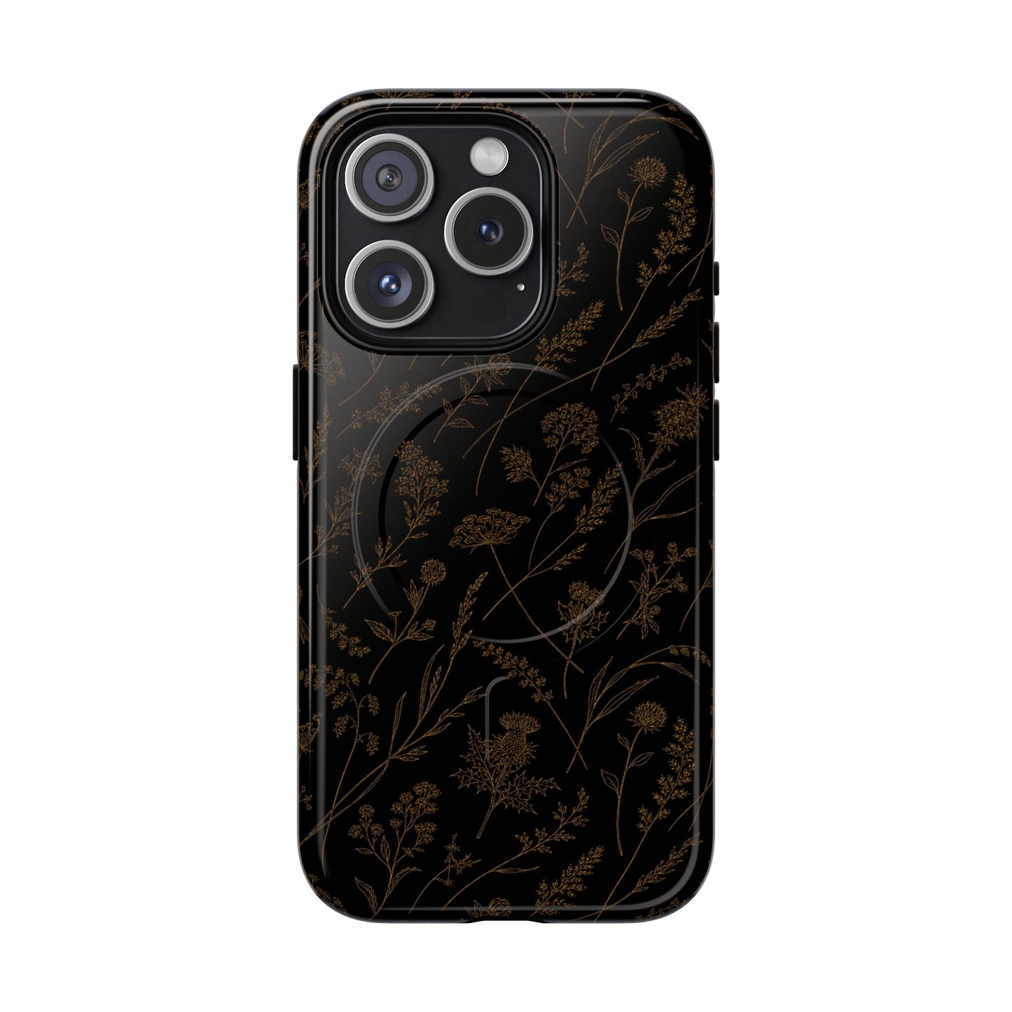 Gold Wildflowers Magnetic Case