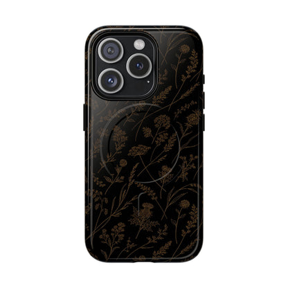 Gold Wildflowers Magnetic Case