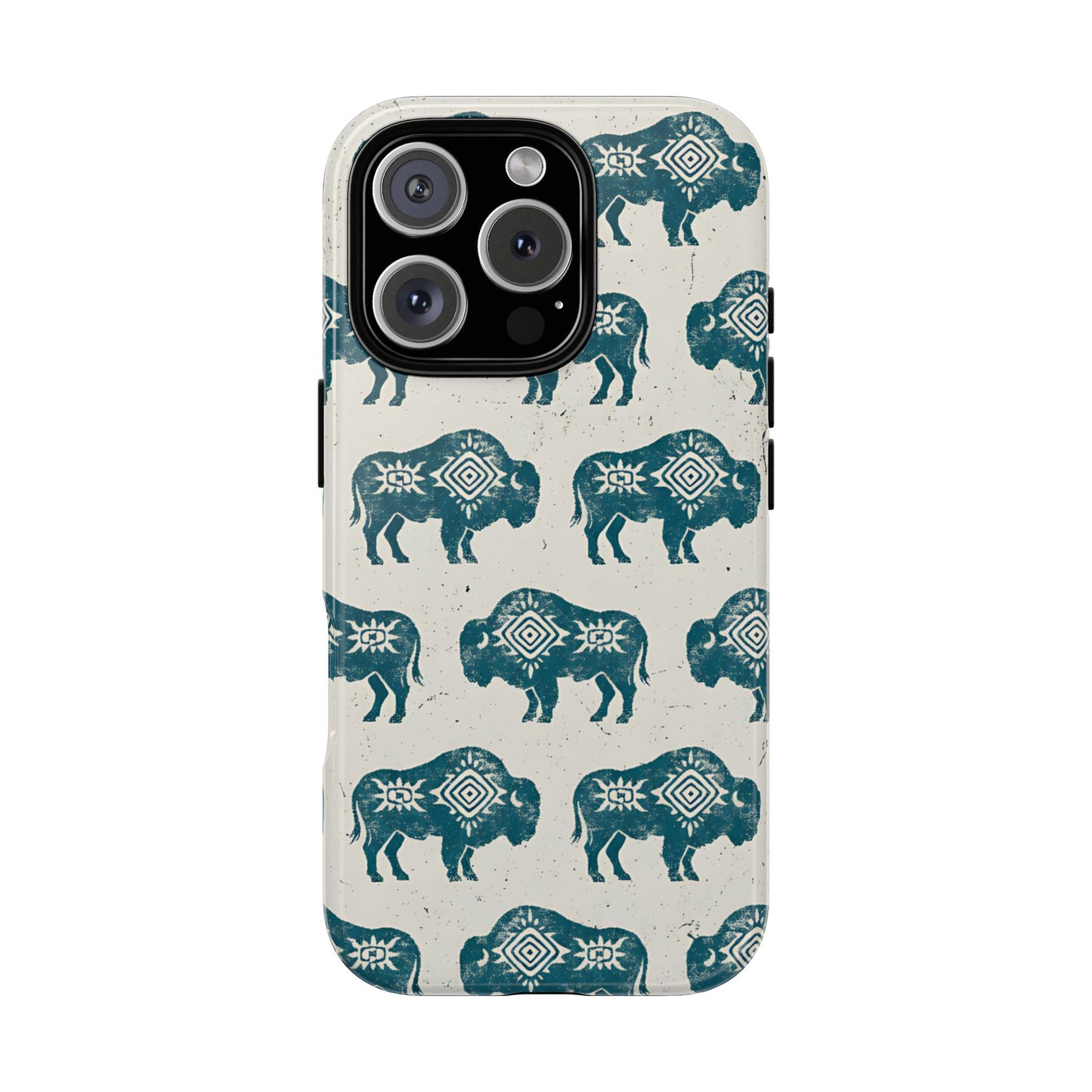 Teal Aztec Buffalo Tough Case