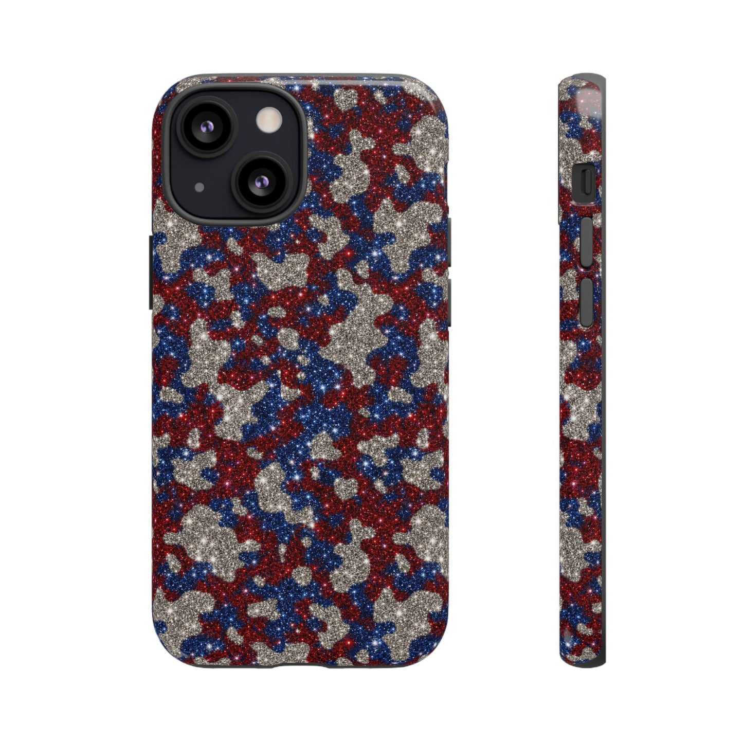 USA Cowhide Glitter Tough Case