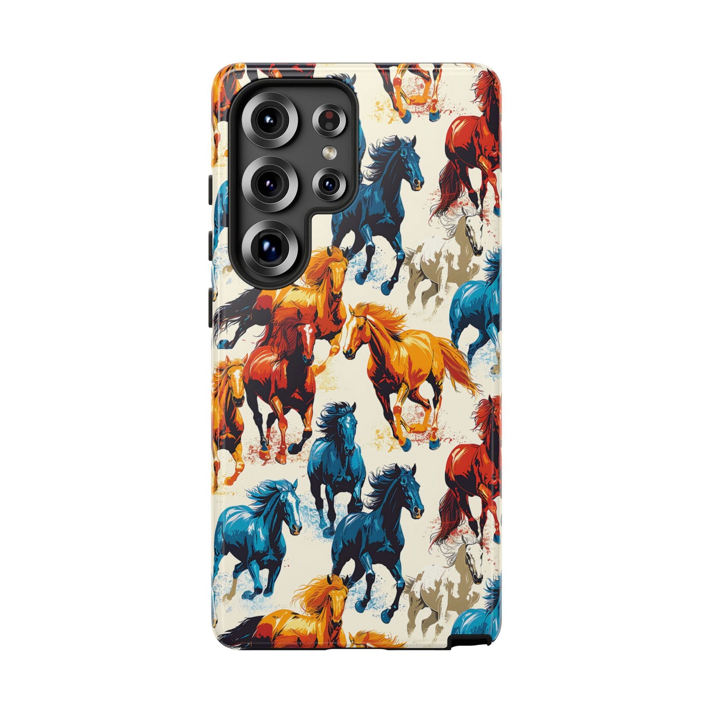 Colorful Horses Tough Phone Case