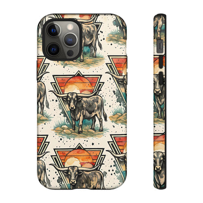 Retro Longhorn Tough Case