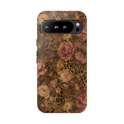 Leopard Floral Tough Case