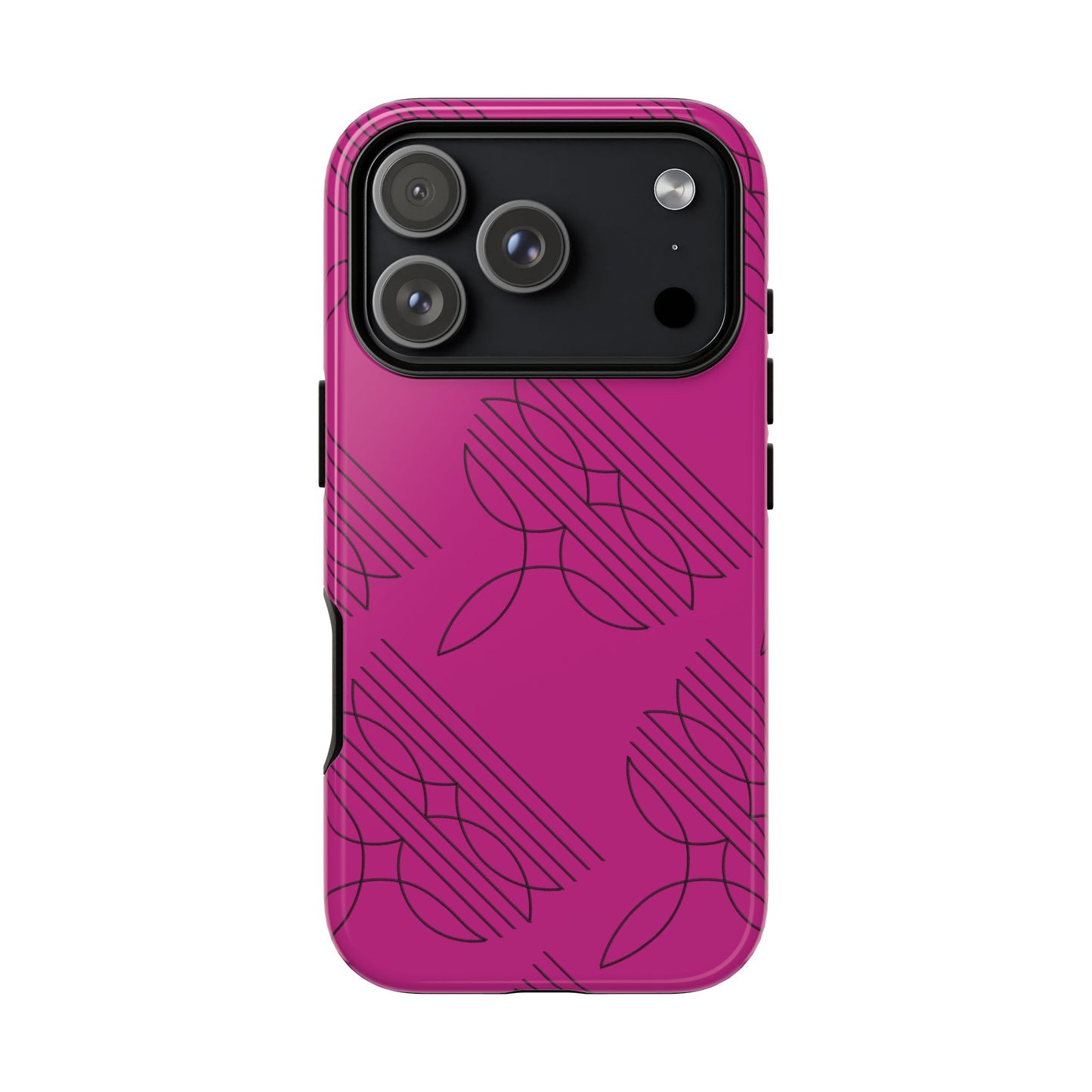 Boot Stitch Pattern Tough Phone Case-Pink
